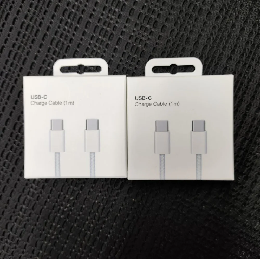 Duo Pack: iPhone 15 Pro Max 20W USB-C to USB-C Fast Charging Cables (3.28ft)